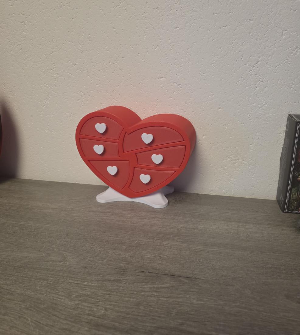Boîte Coeur meuble Tiroir