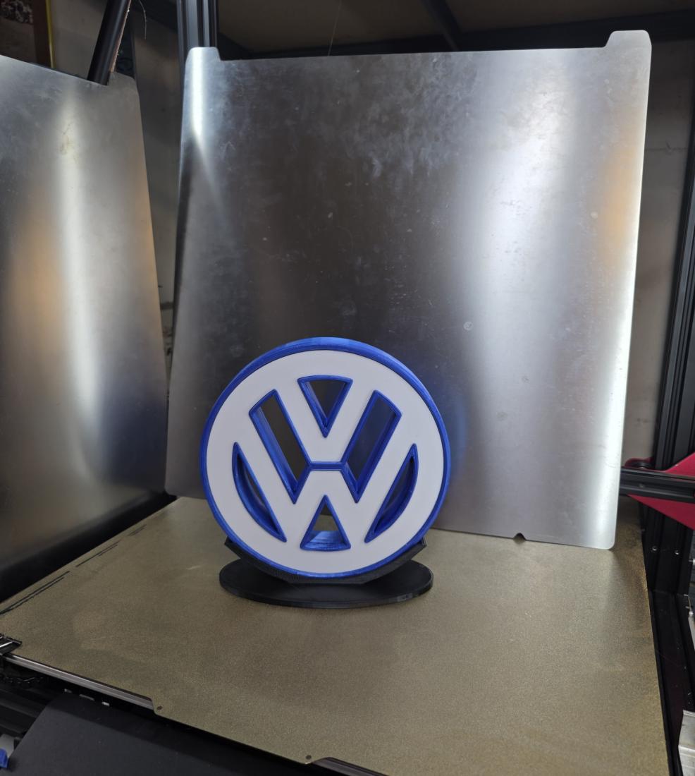 VW rond Volkswagen sur socle