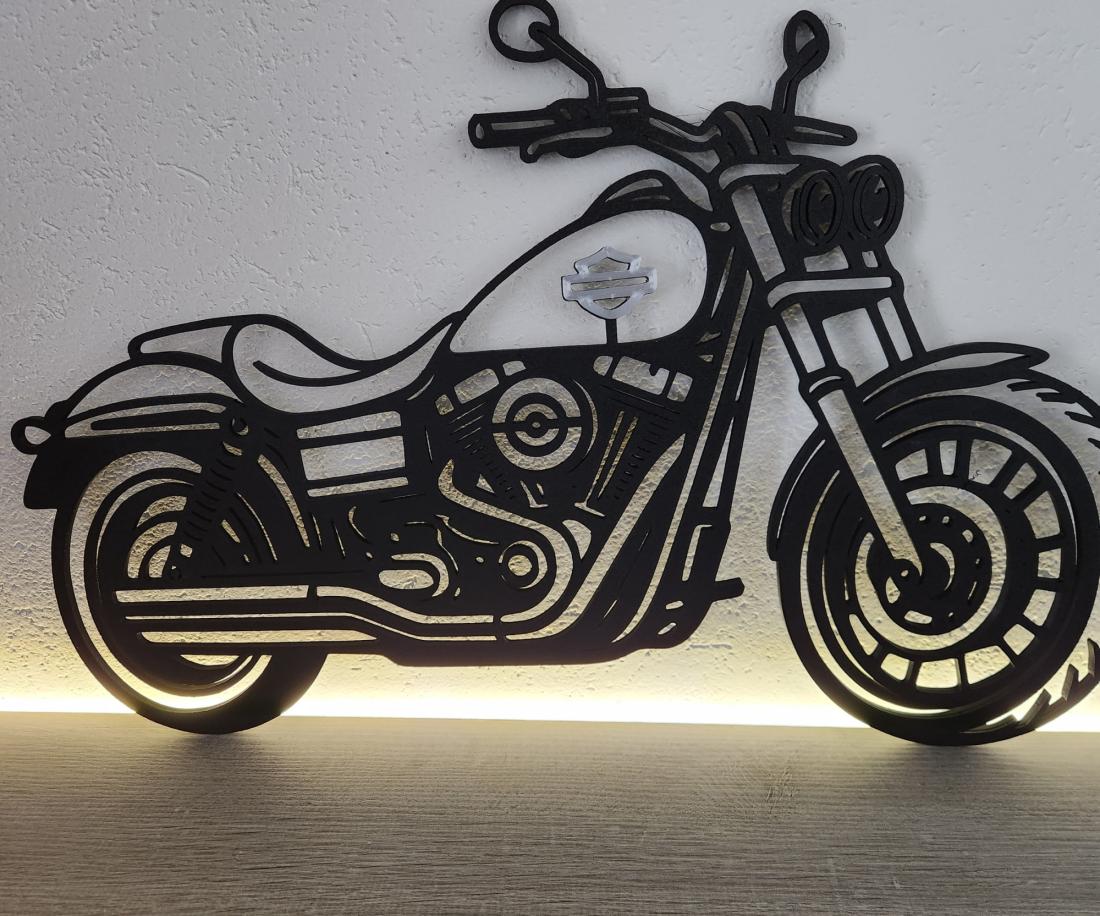 Wall Art Moto Harley Davidson Dyna Fat Bob