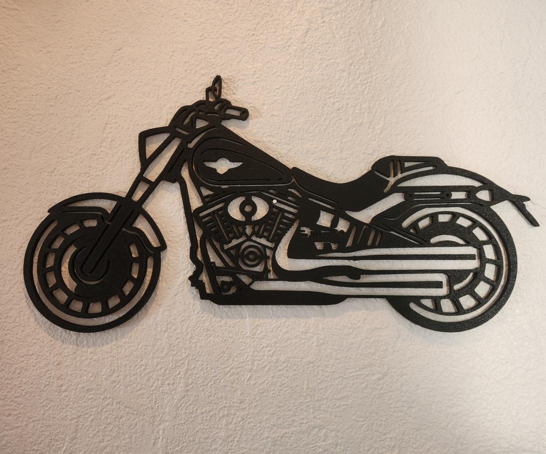 Wall Art Moto Harley Davidson Fat Boy