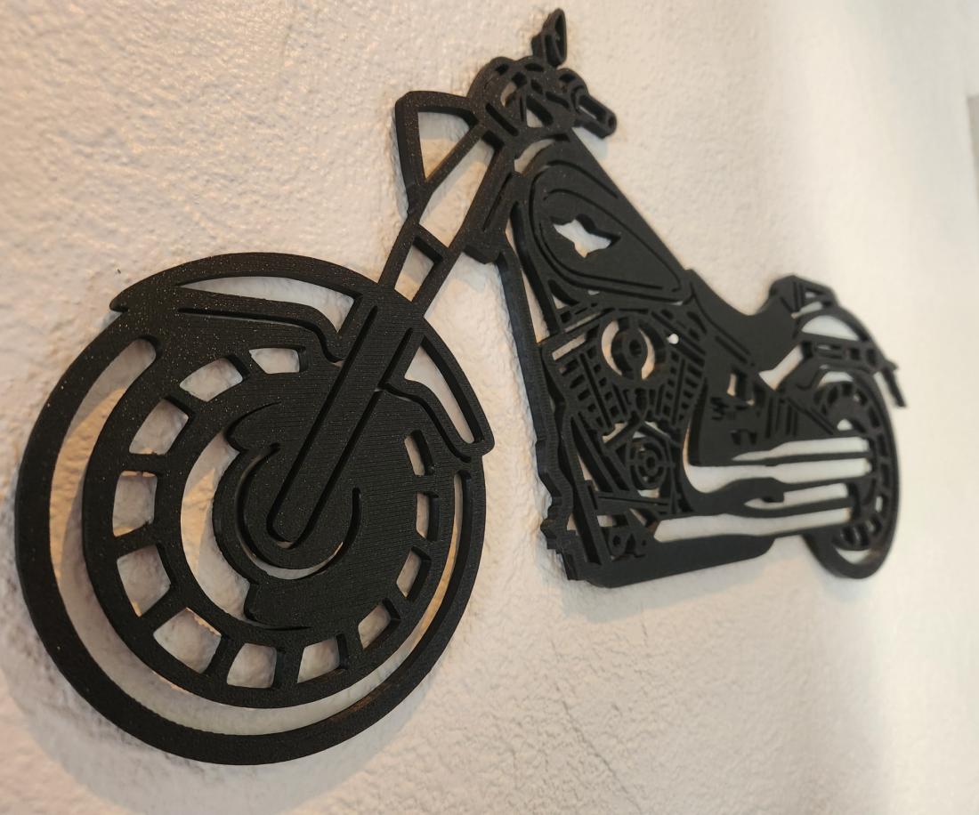 Wall Art Moto Harley Davidson Fat Boy