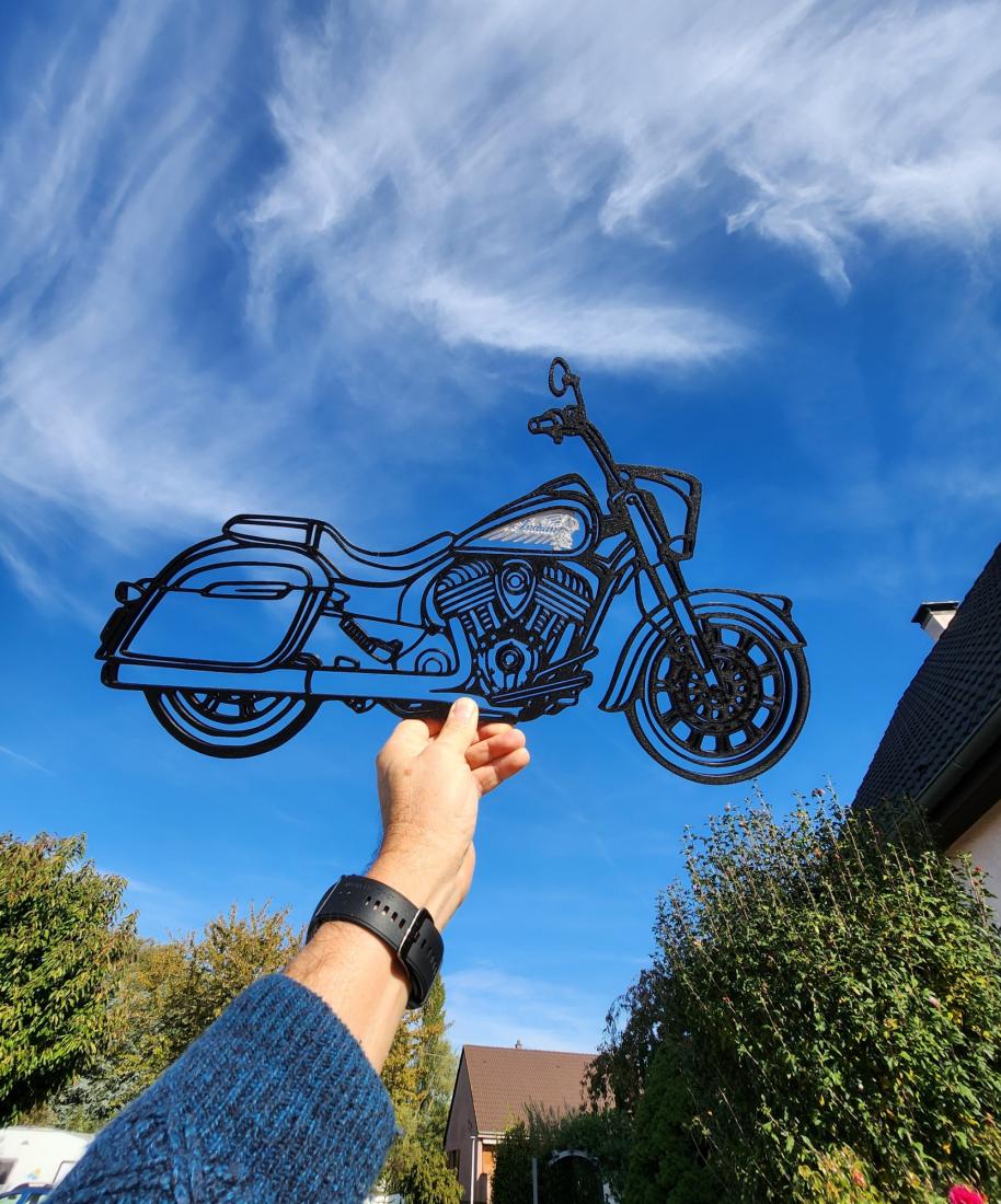 Wall Art Moto Indian Springfield Dark Horse