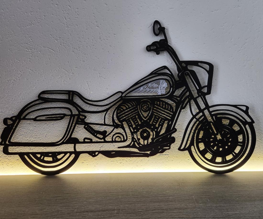 Wall Art Moto Indian Springfield Dark Horse