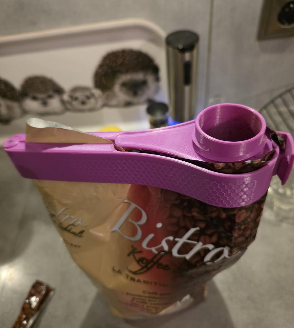 Pince Clip Sachet Café