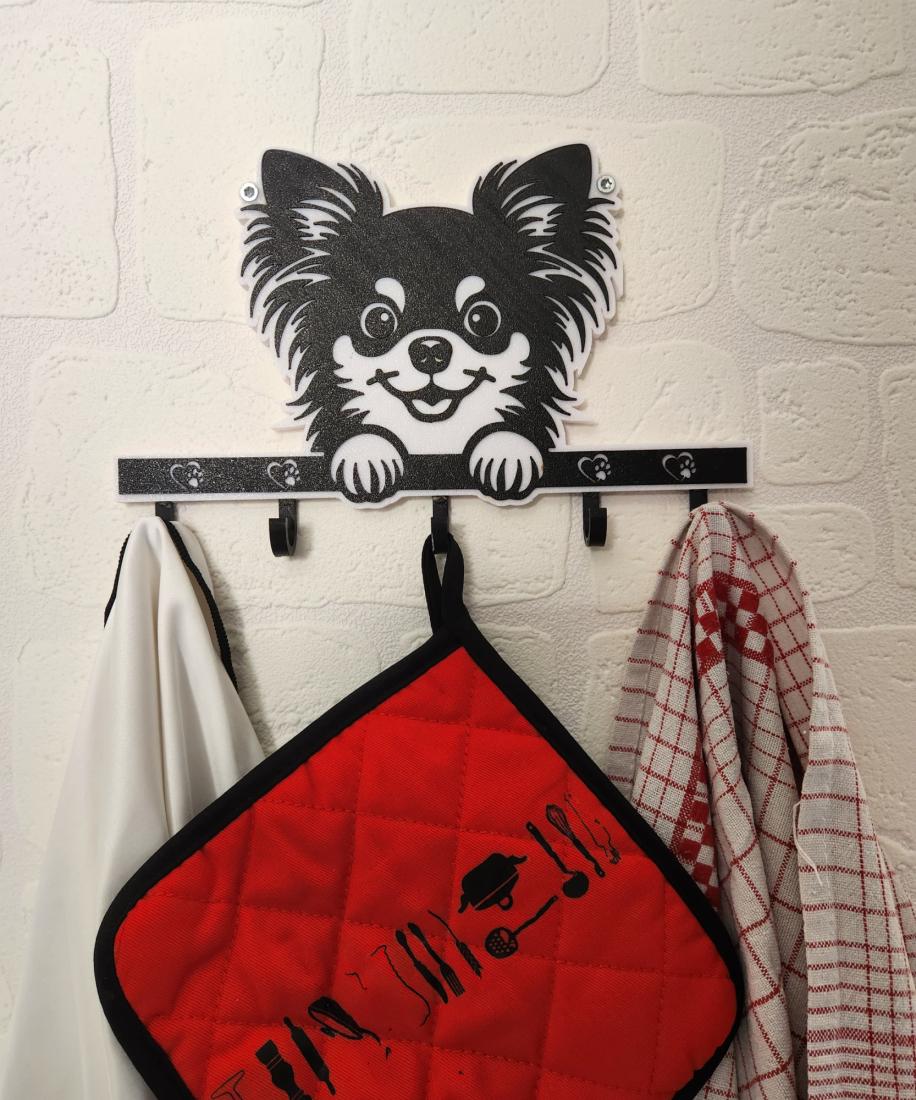 Support pour clé , torchons ou autre Chihuahua