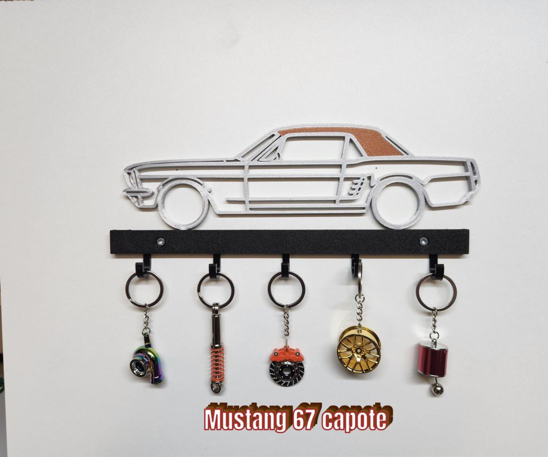 Support pour clé , ou autre Mustang 67 capote
