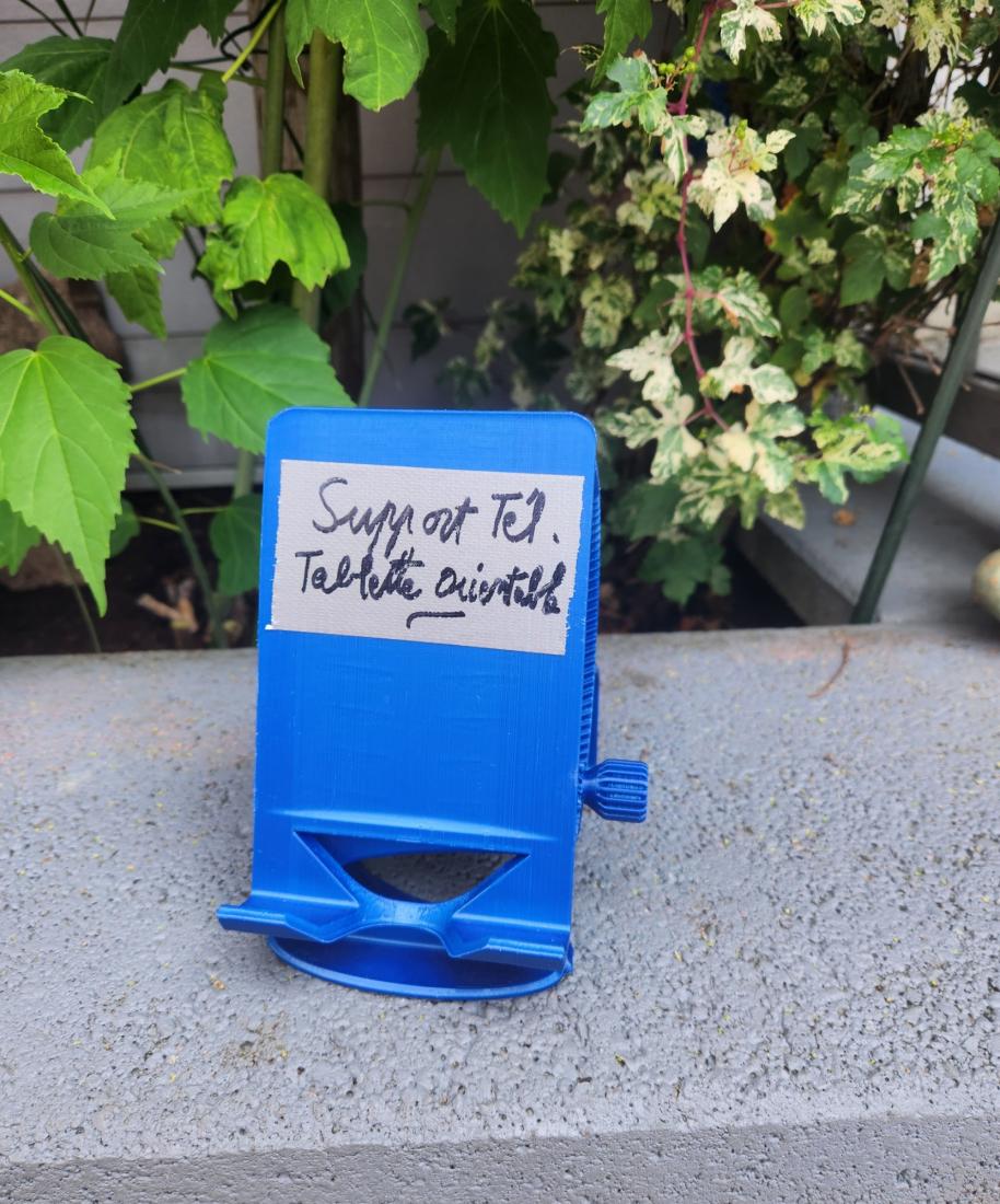 Support Telephone orientable