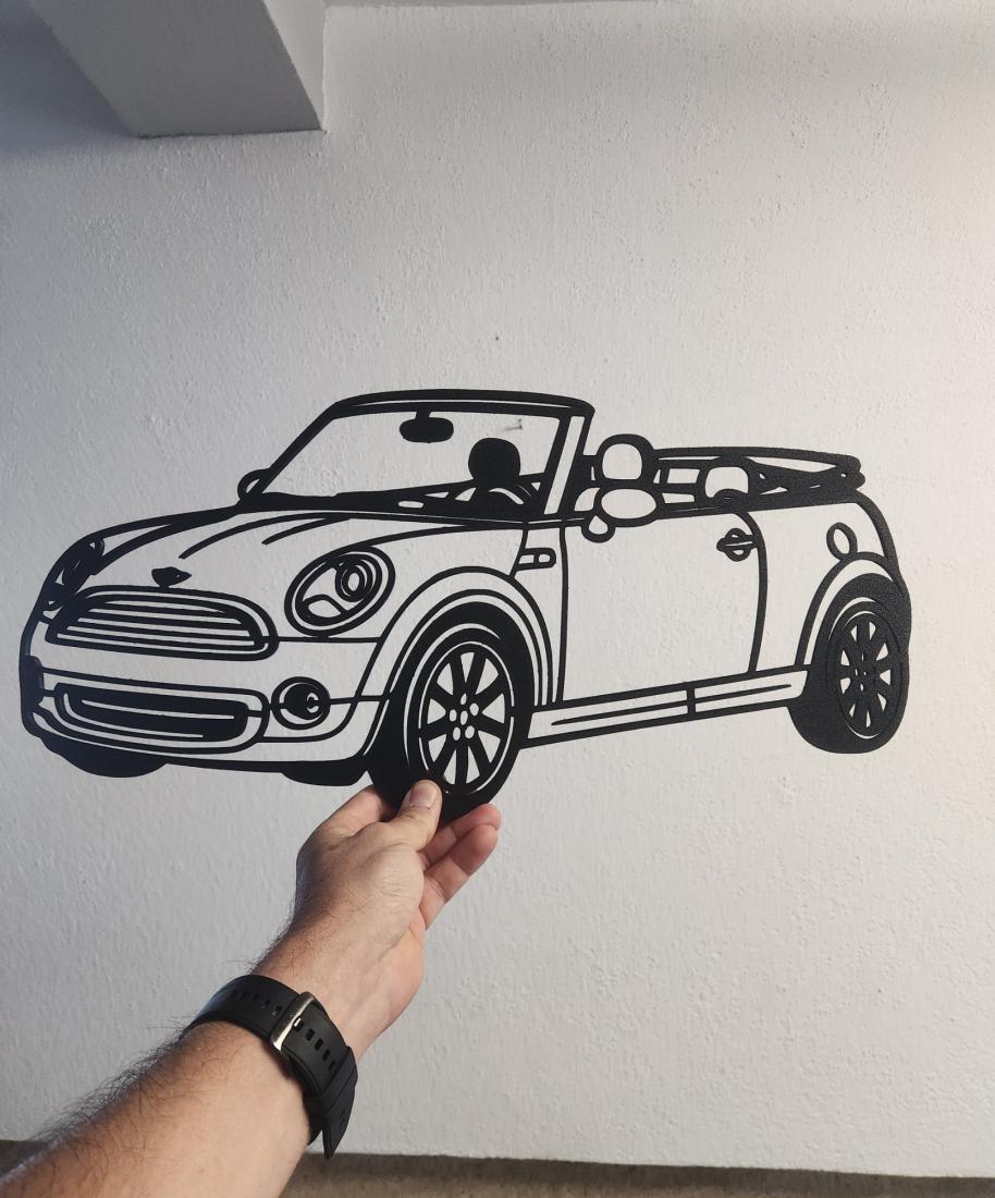 Wall Art Austin Mini Cabrio Cooper