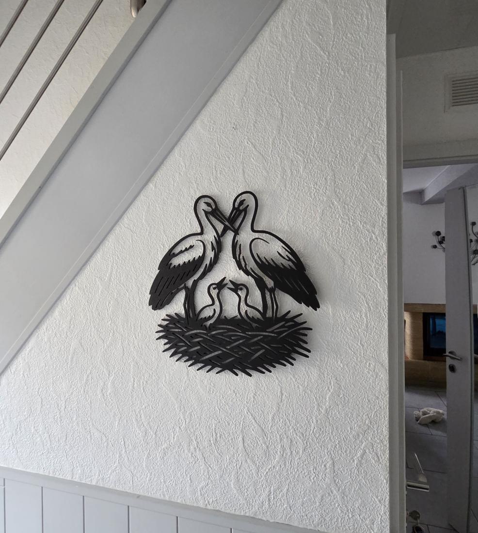 Wall Art Cigogne 01