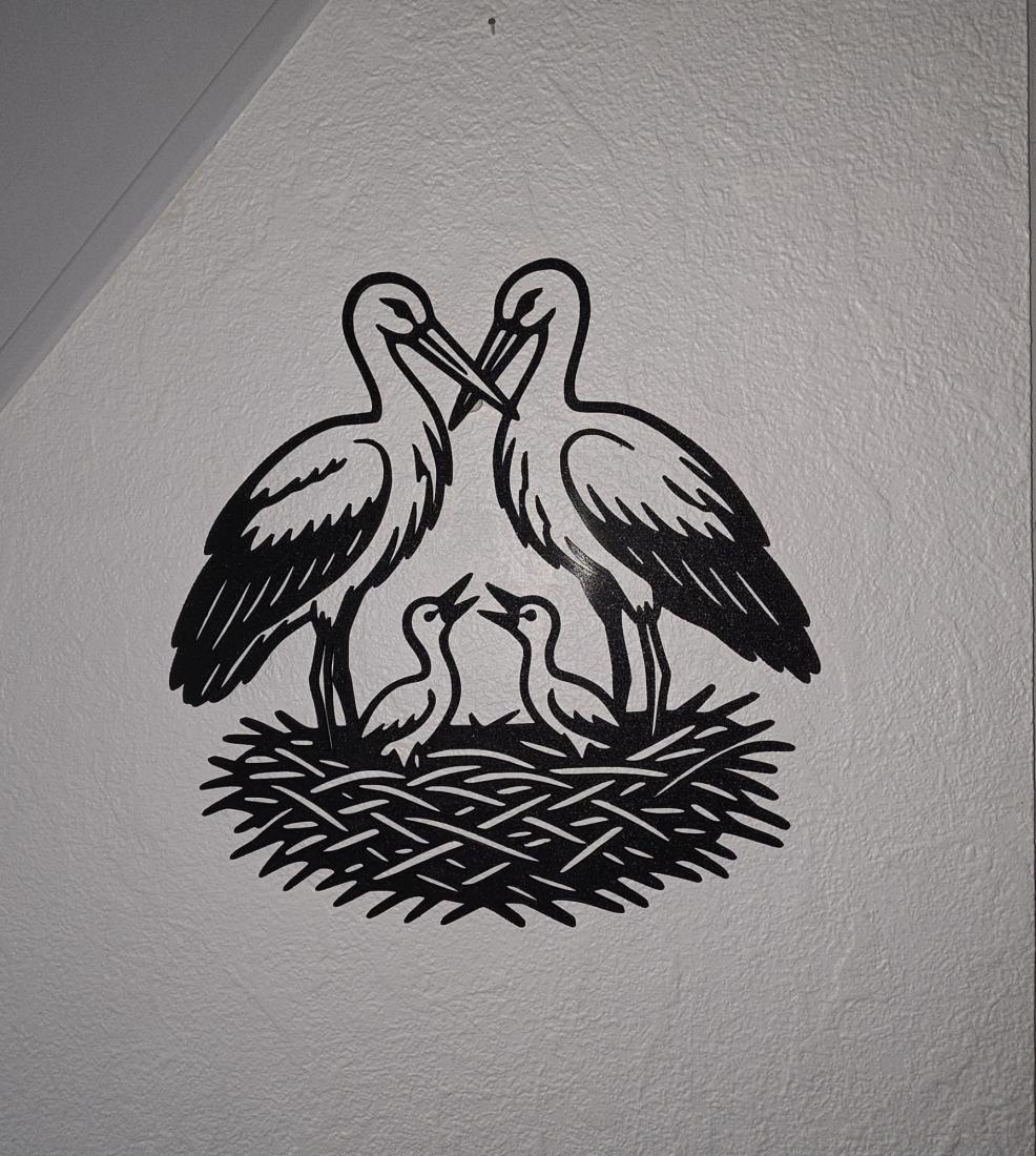 Wall Art Cigogne 01