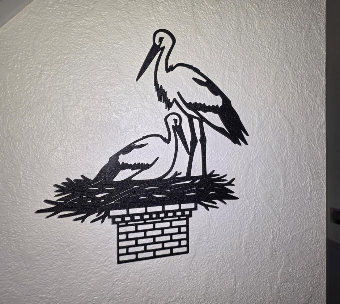 Wall Art Cigogne 02