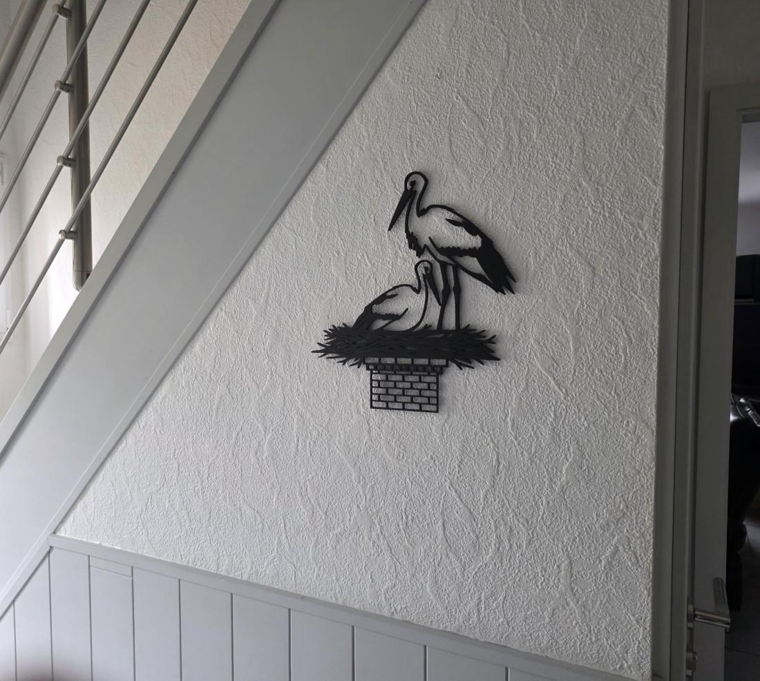 Wall Art Cigogne 02