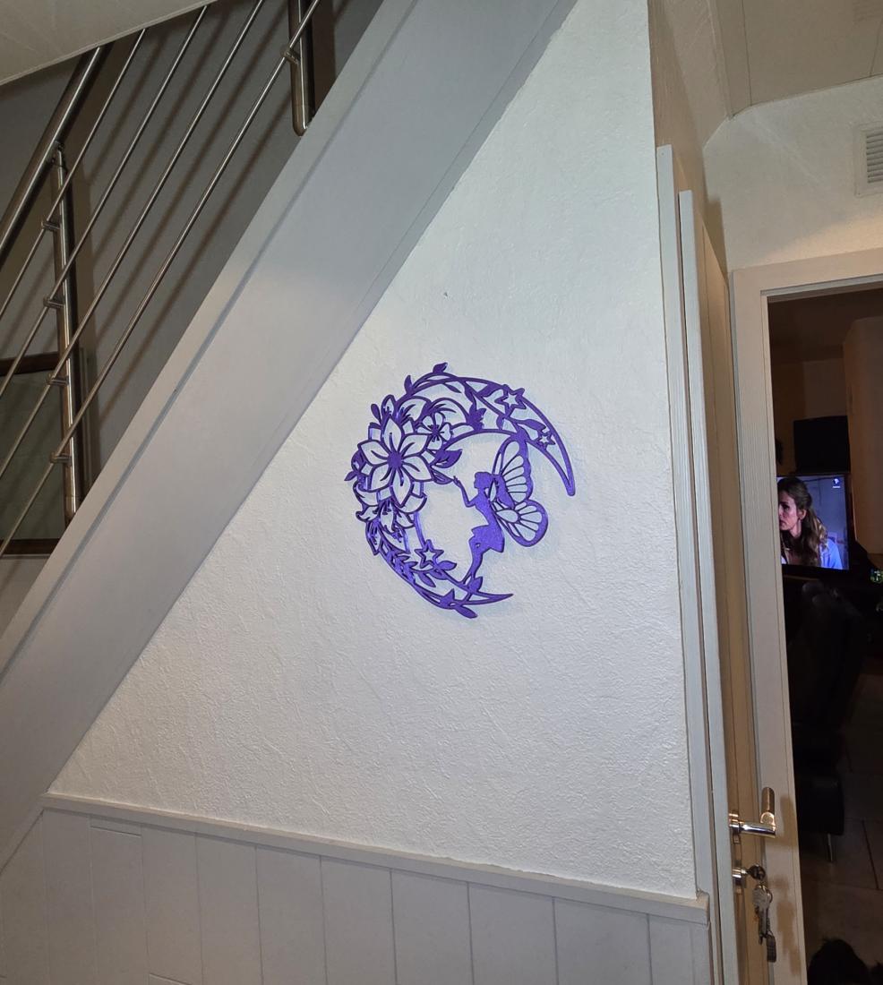 Wall Art Elfe Papillon Lune
