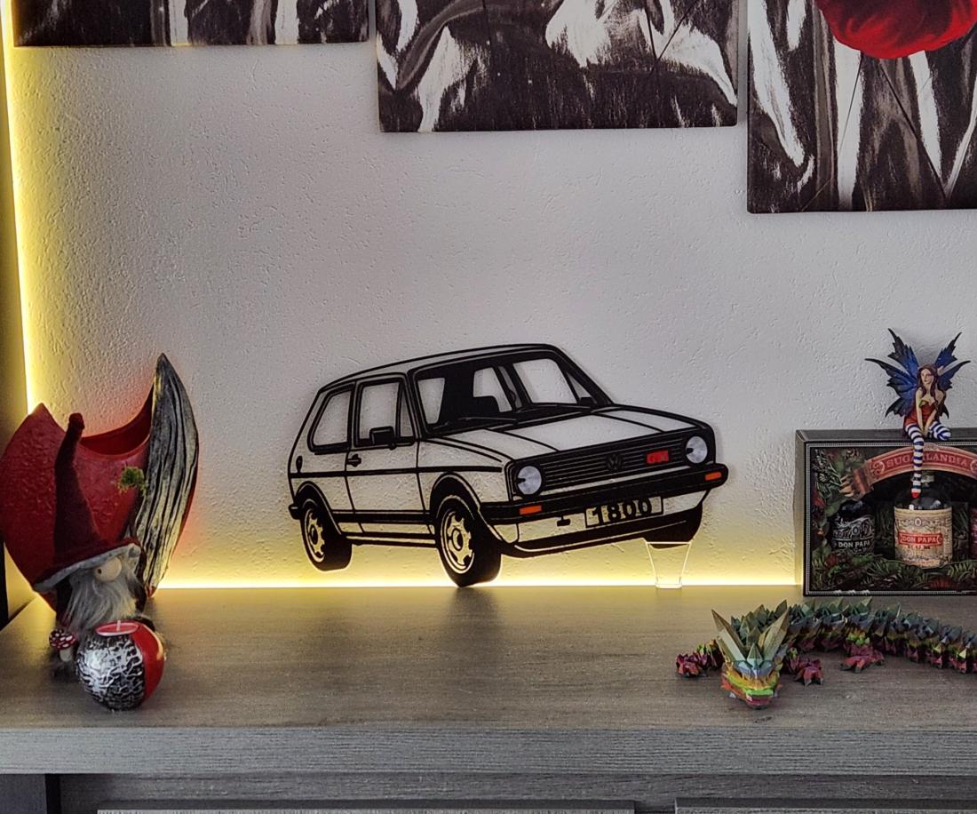 Wall Art Golf 1 GTI Volkswagen