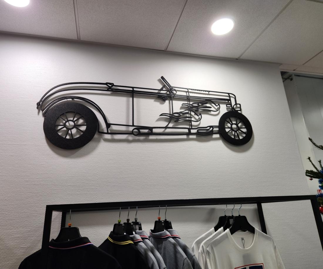 Wall Art Hot Rod avec Roues