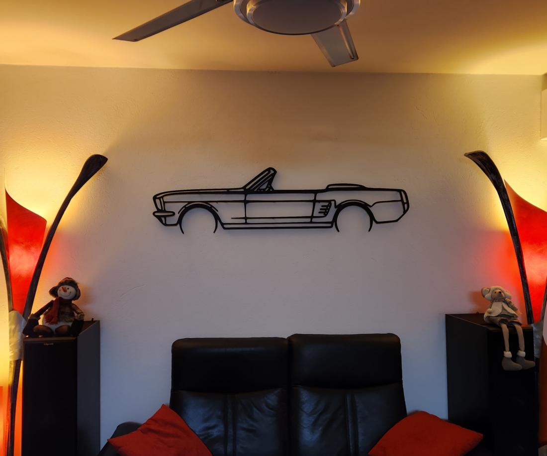 Wall Art Ford Mustang 67 decapotable