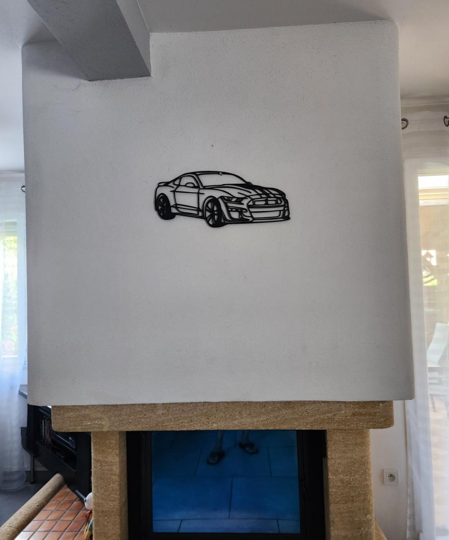 Wall Art Ford Mustang Face modèle A