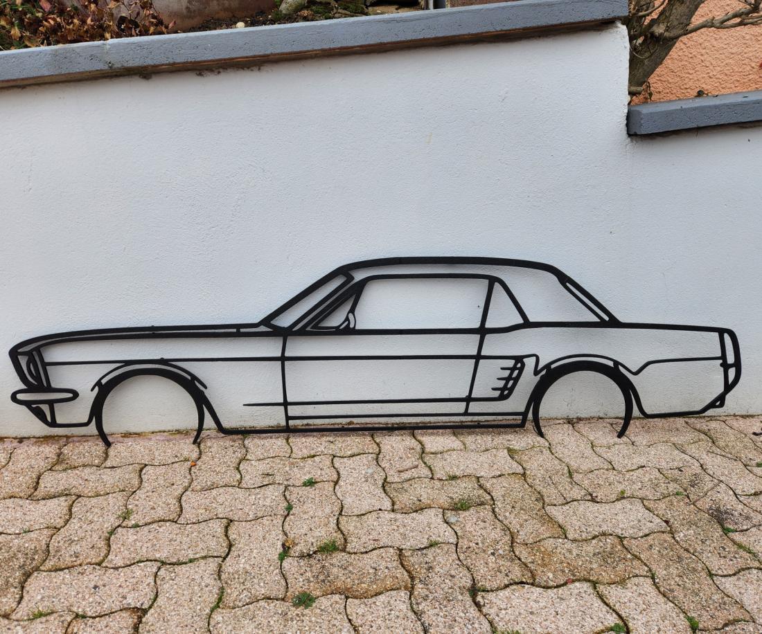 Wall Art Ford Mustang coupé