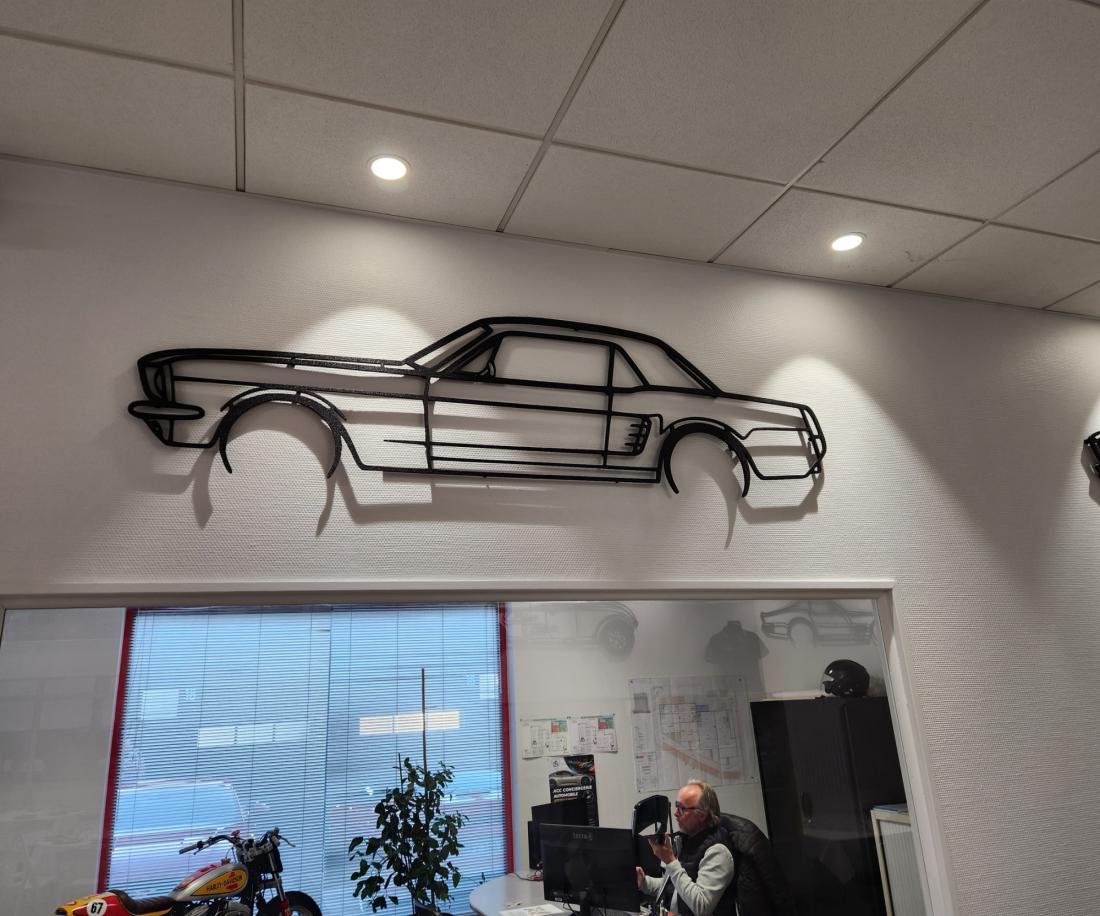 Wall Art Ford Mustang coupé