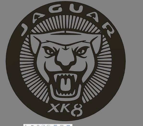 Wall Art déco Jaguar